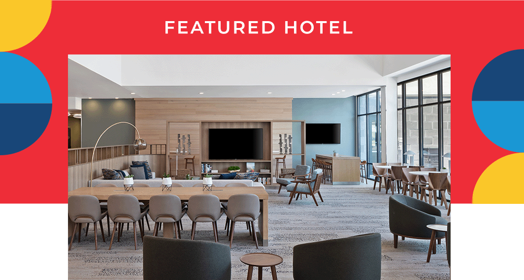 An image of the interior of the featured hotel, the Element Bloomington Mall of America.