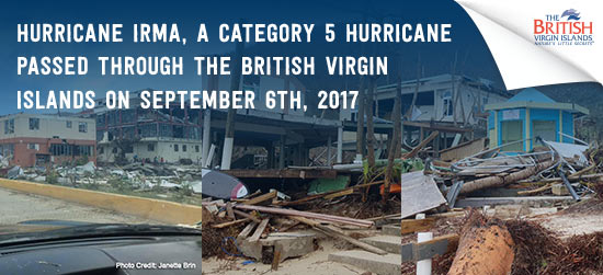 Hurrican Irma, a category 5 hurricane passed through the British Virgin Islands on September 6th, 2017