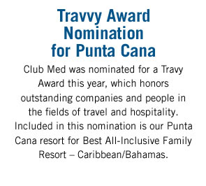 Travvy Award Nomination for Punta Cana text