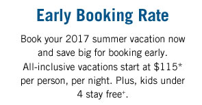 Early Booking Rate text