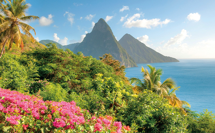 BThe Pitons, St Lucia