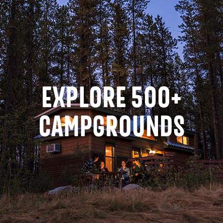 Explore 500+ campgrounds