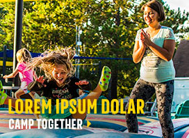 Lorem ipsum dolar. Camp together.