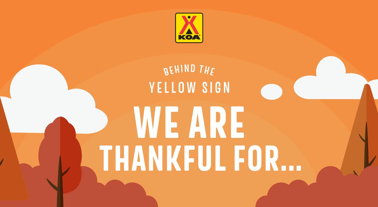 Behind the Yellow Sign, We Are Thankful For...
