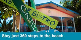 Stay just 360 steps to the beach.