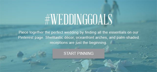 From wedding bells to seashells – visit our Pinterest board to get ideas for your big day. Start Pinning.