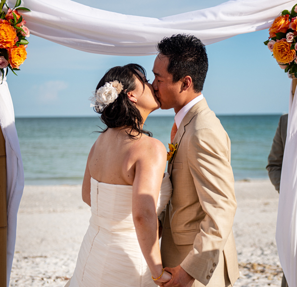 Couple getting married