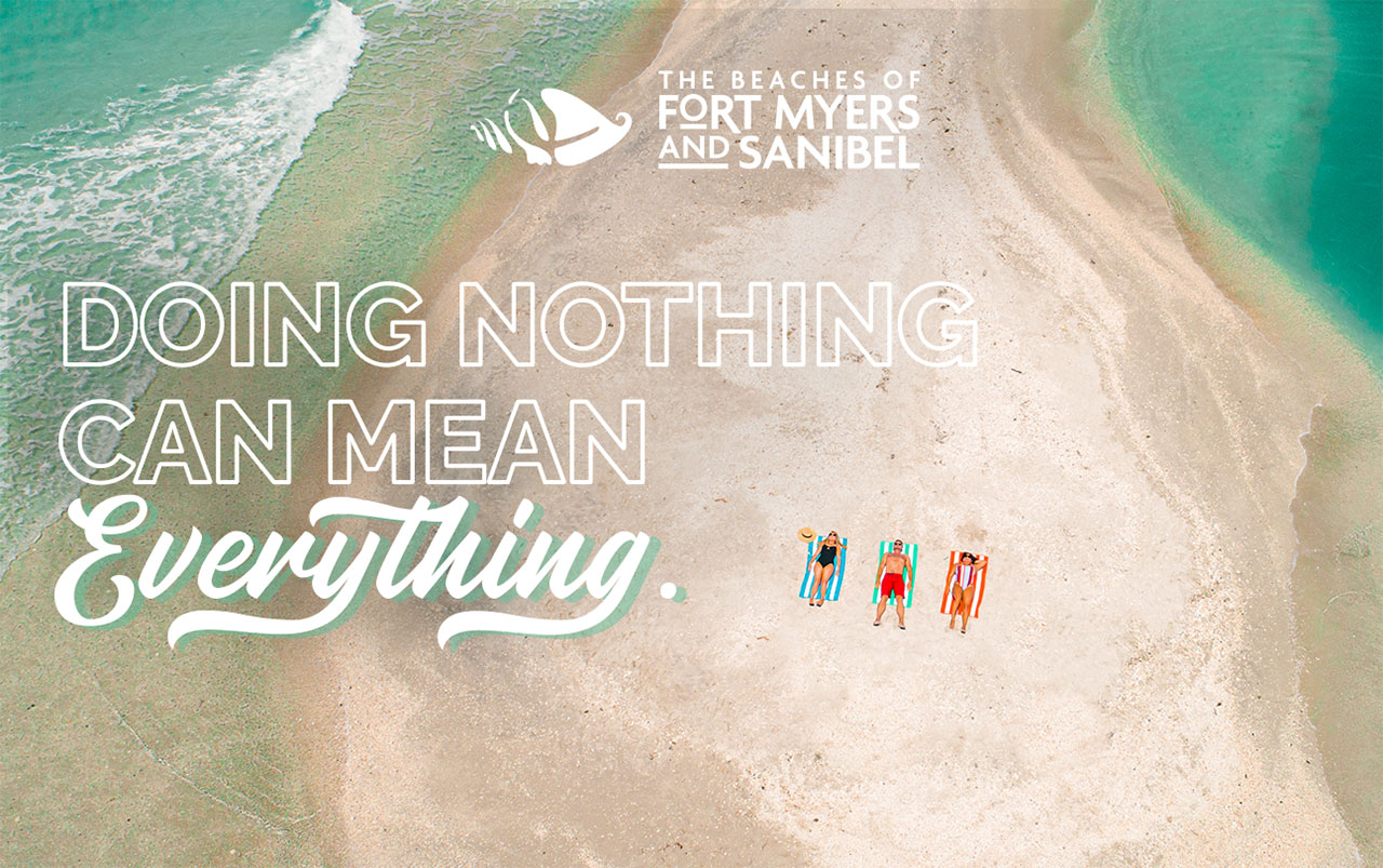 The Beaches of FOrt Myers and Sanibel - Doing Nothing Can Mean Everything. - A group sunbathing on a sand bank.