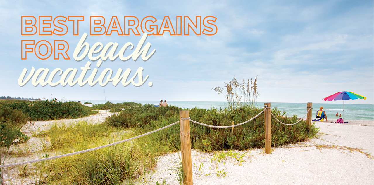 Best bargains for beach vacations