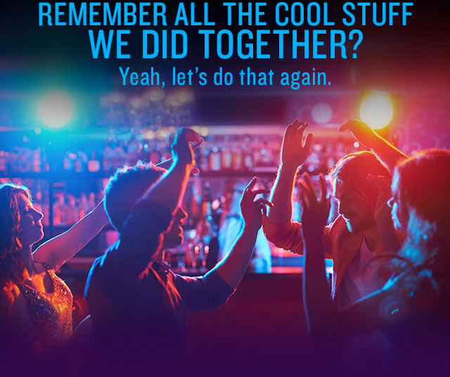 Remember all the cool stuff we did together? Yeah, let's do that again. Get Rates from $45