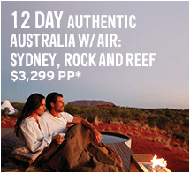 12 day classic Australia w/ air: Sydney, Rock and Reef: $3,299 PP*