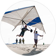 An image of hang gliding
