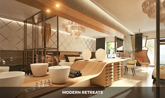 Modern retreats. 