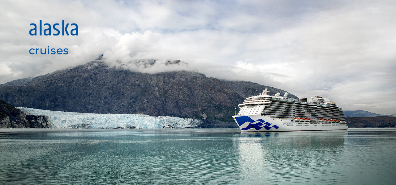 A ship sails in Glacier Bay