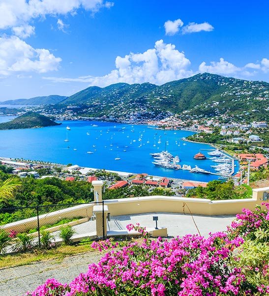 A view of a St. Thomas in the US Virgin Islands