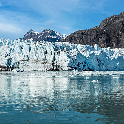 A glacier in Alaska. Click here to book.