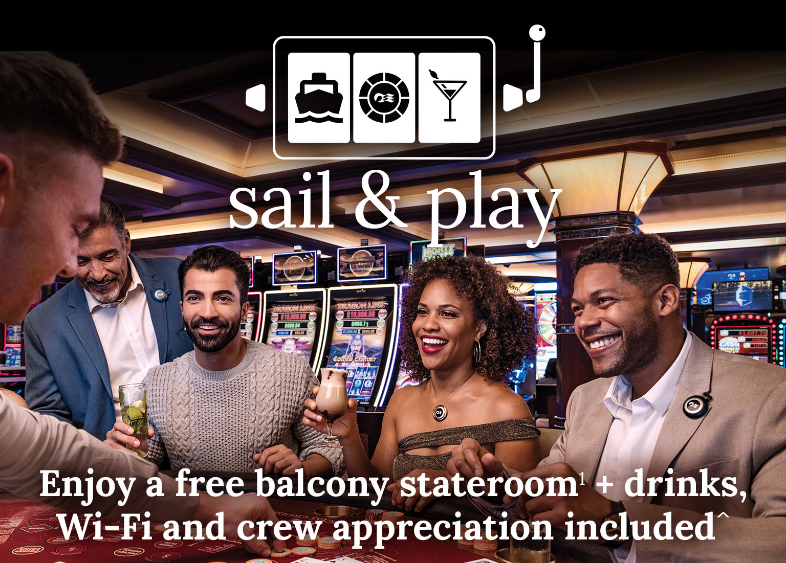 enjoy a free balcony stateroom + drinks, Wi-Fi and crew appreciation included. Click here to book. 
