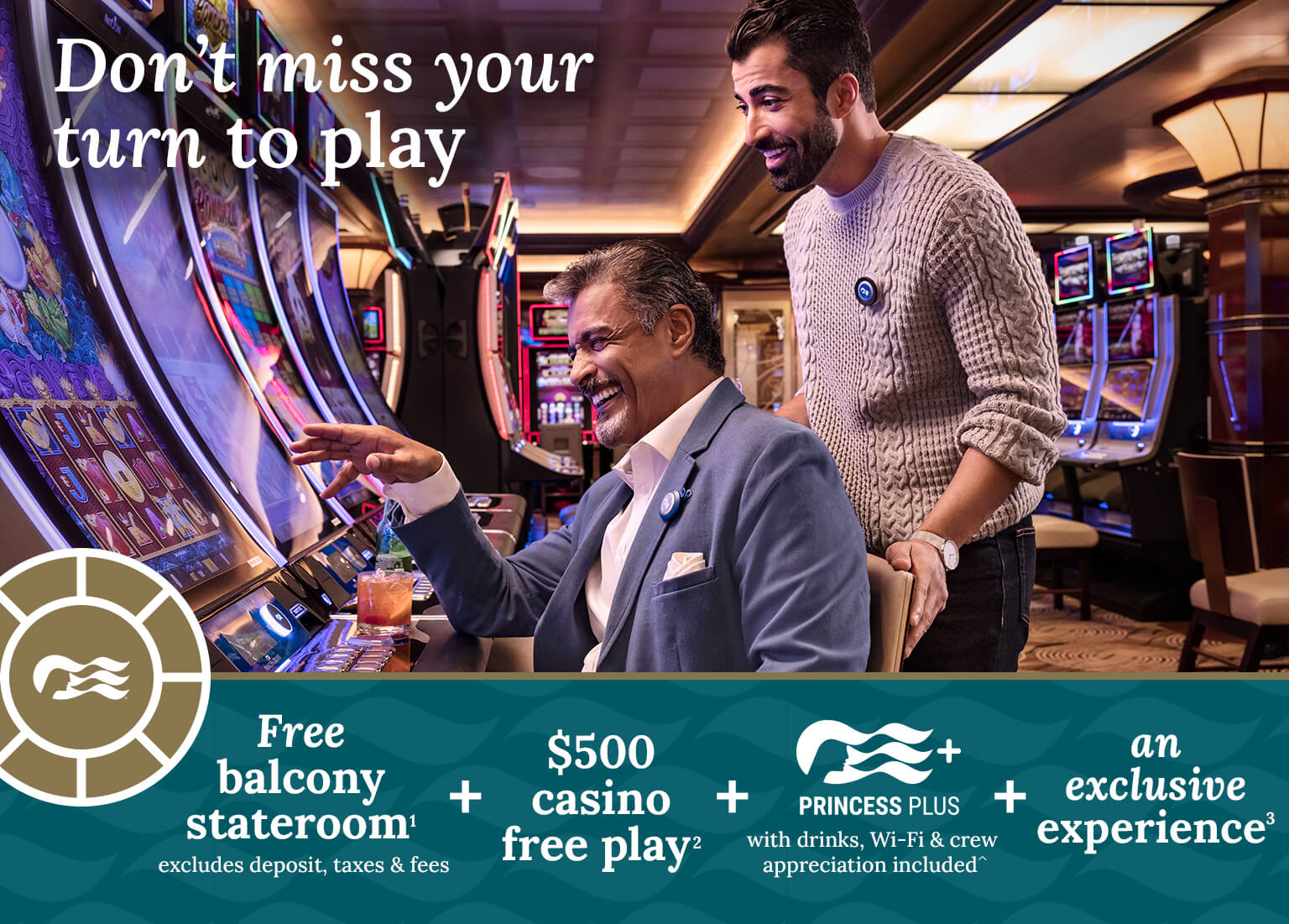 Group of people playing slots. free mini-suite, excludes taxes, deposit & fees. Click here to book.