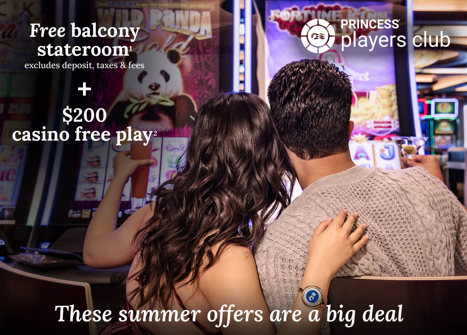 free balcony stateroom + $200 casino free play. Click here to book.