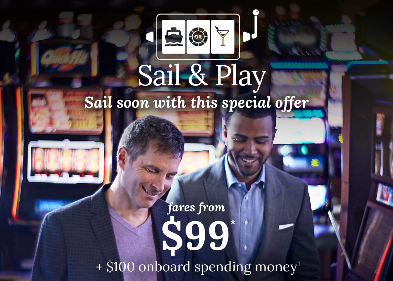 Fares from $99 + $100 onboard spending money. Click here to book.