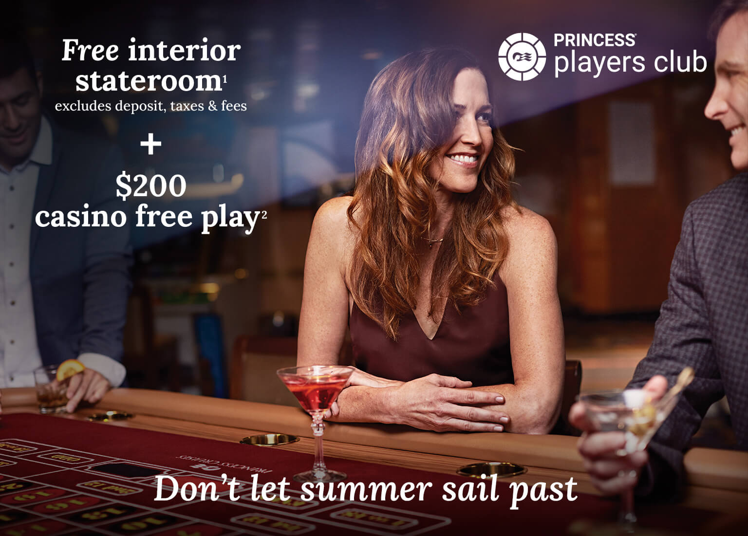 Free interior stateroom + $200 casino free play. Click here to book.