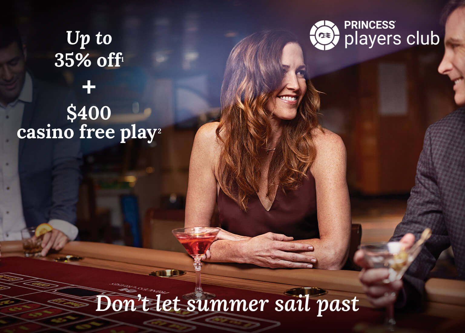 Up to 35% off + $400 casino free play. Click here to book.